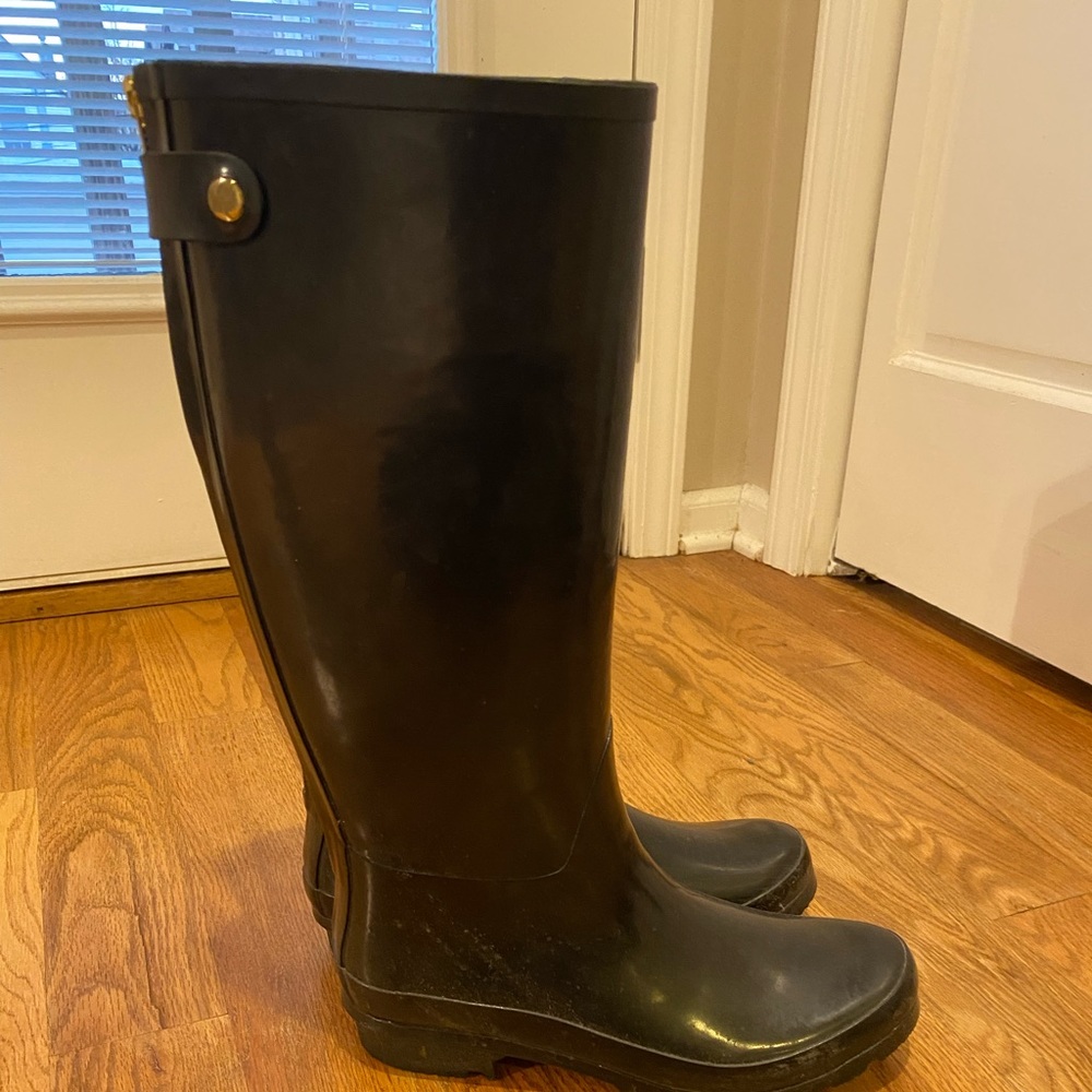 JCrew rain boots - size 10 - black